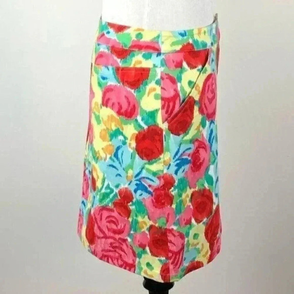 Talbots petites woman’s pencil skirt sz 16 floral - Picture 3 of 7